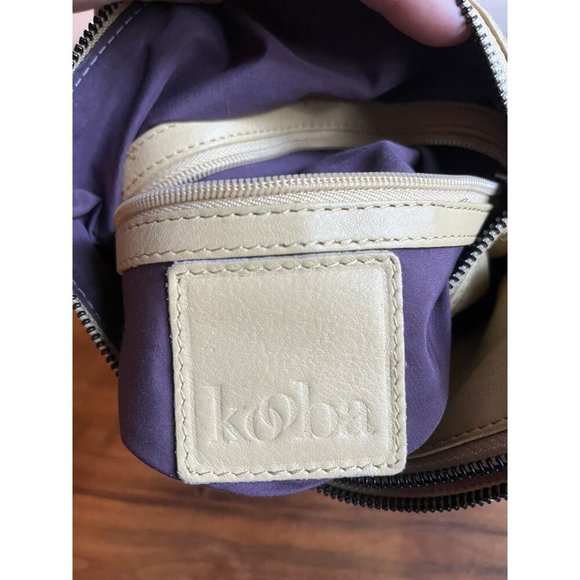 Kooba Y2K Vintage Handcrafted Leather Crossbody Bag Asymmetrical Zipper Yellow - Picture 4 of 14